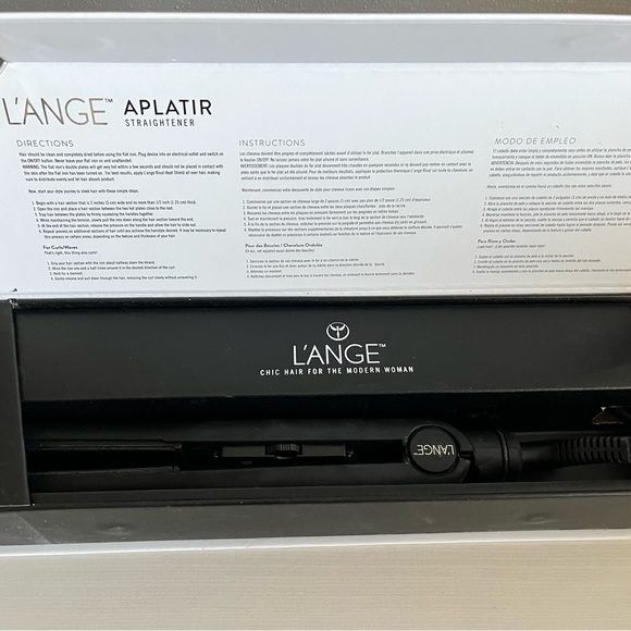 l’ange Other Lange Hair Straightener In Original Box Black Poshmark